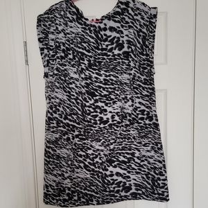Leopard print shift dress